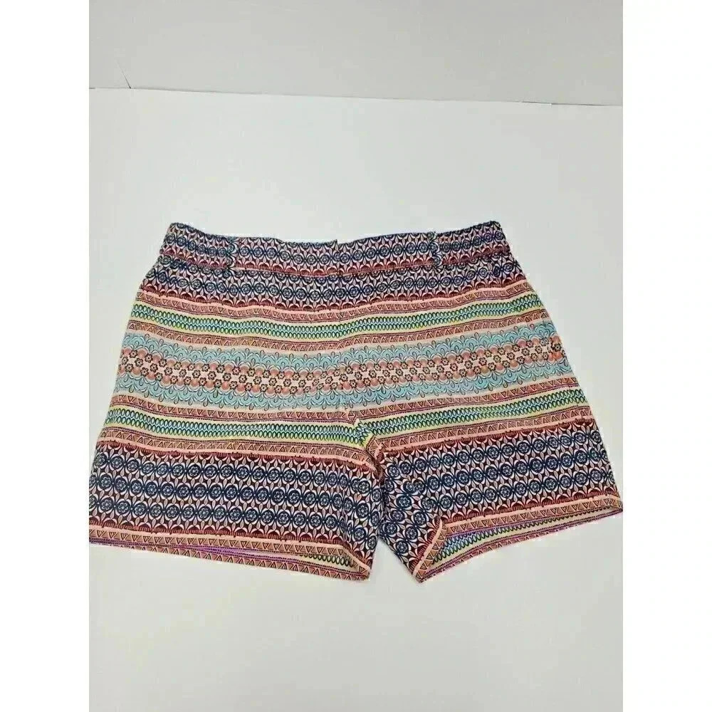 The Limited Tailored Shorts Southwest Aztec Design Women's Size 4 R